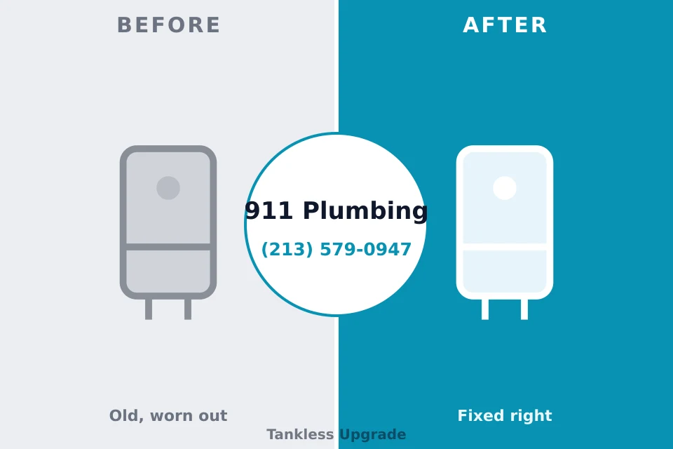Before and after: plumbing company Hyattsville, MD